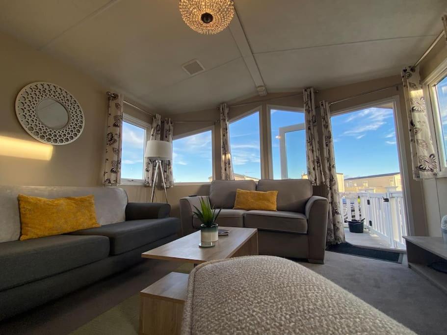 Cosy & Modern Private Seaview Caravan North Seaton Eksteriør billede