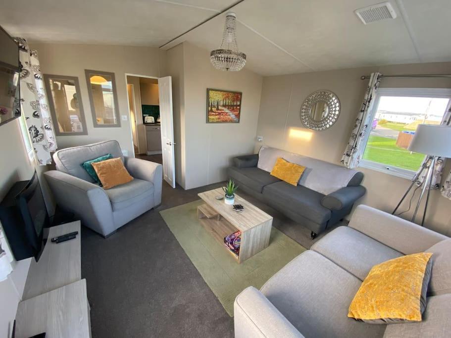 Cosy & Modern Private Seaview Caravan North Seaton Eksteriør billede